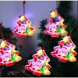 Mey İthalat Coverzone Kardan Adam Motifli 5'li LED Ağaç Dekoratif Lambayılbaşı Renkli Işıklar Asılı Işık Sahne Düzeni Rgb Aydınlatma Zinciri Noel Süsleri