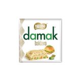 Mey İthalat Damak Antep Fıstıklı ve Baklavalı Beyaz Kare Çikolata; 60 G, 1 Adet