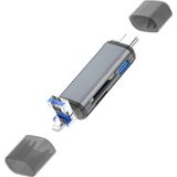 Mey İthalat Daytona Ads-28 6ın1 Otg Card Reader- Lightning Apple, Iphone& Ipad Için, USB 3.0 To Type C Sd/tf Kart Okuyucu