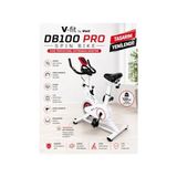 Mey İthalat DB100 Pro Beyaz Spin Bike Elden Nabız Ölçer Direnci Ayarlanabilir Sessiz Çalışır, Beyaz - 10 cm