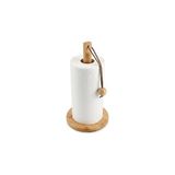 Mey İthalat Deconox Doğal Bambu Bohem Top Tutacaklı Kağıt Havluluk - Dekoratif Ahşap Stand (30X14 Cm, Kahve ve Bambu Renk Seçenekli, 1 Adet) (Doğal)
