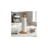 Mey İthalat DECONOX%100 Doğal Bambu Kare Kağıt Havluluk - Minimalist Dik Ahşap Havlu Standı (12X28 Cm, 1 Adet)