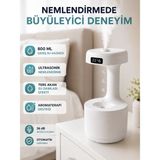 Mey Ithalat® Dekoratif Hava Nemlendirici 800 ml Sessiz Aroma Difüzör Anti Yerçekimi Su Efektli - Renkli - 1