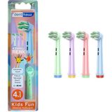 Mey İthalat Denthauz Kids Fun - Narin Yumuşak Oral-B Uyumlu Diş Fırçası Başlığı - 4 Adet Yedek Başlık