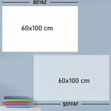 Mey İthalat® Ders Çalışma Yazı Tahtası Manyetik Duvar Stickerı 100X60 Cm