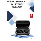 Mey İthalat® Dijital Göstergeli Bluetooth Kulaklık Kablosuz Tws Stereo Bluetooth 5.0