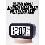 Mey Ithalat® Dijital Işıklı Alarmlı Çalışma Masası Ekran Pilli Çalar Saat