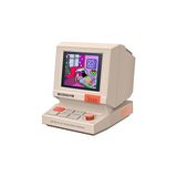 Mey İthalat Divoom Minitoo Retro Pc Tarzı Bilgisayar Hoparlörü, Kendin Yap Yüzlü Akıllı Piksel Ekran, Bluetooth ve USB Ses, Alarm/beyaz Gürültü Saati, Yatak Odası, Ofis ve Oyun Için Masa Kurulumu Hediyesi