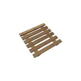 Mey İthalat Doğal Bambu Nihale, Kare Şekilli, 15X15 Cm, Sıcak Tencere Altlığı