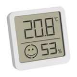 Mey İthalat Dostmann Dijital Mini Termo-Higrometre, 30.5053.02, Iç Sıcaklık ve Nem, Küçük ve Kullanışlı, Yerleştirmek Veya Asmak Için, Beyaz - 10 cm