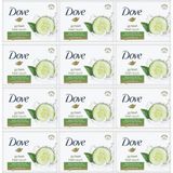 Mey İthalat Dove Fresh Touch Sabunluk, Salatalık ve Yeşil Çay Kokusu, 12 Adet x 90 G