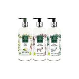 Mey İthalat Düvenci Toptan Sıvı Sabun 500 ml 3'lü Model 16 (Eşek Sütü, Keçi Sütü ve Beyaz Sabun)