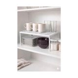 Mey İthalat Düzenleyici; 2 Adet Set Dolap Içi Raf Organizer 31X20X15 cm | Kaymaz Ayaklı, Havalandırma Delikli, Kolay Monte Edilebilir, Mutfak ve Banyo Için, Dayanıklı Malzeme - Çok Renkli - 10 cm
