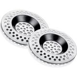 Mey İthalat Easyso Lavabo Süzgeci Evye Süzgeç 2'li Set 8 cm Pratik Mutfak Aleti Banyo/küvet Delikleri Gider Temizliği Uzun Ömürlü Metalik Süzgeç