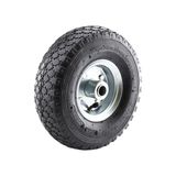 Mey İthalat El Arabası Yük Taşıma Tekeri Siboplu Bilyeli Rulmanlı Havalı Dublex 260X80 mm Çelik Jant Tekerlek - Çok Renkli