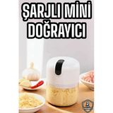 Mey İthalat® El Rondosu Mini Şarjlı Doğrayıcı Taşınabilir 250 ml