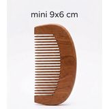 Mey İthalat El Yapımı Ahşap Mini Saç Tarağı, 9x6 Cm, 2'li Paket, Saç Açma ve Tarama Için
