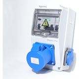 Mey İthalat Elegance Plus, Monofaze Elektrikli Araç Kombinasyon Kutusu, Tesla Blue Adaptöre Uyumlu +Kaçak Akım Röle 3X32A + 1X16A - Schneider Marka Sigorta Grubu - Çok Renkli