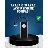Mey İthalat® Elektrikli Hava Kompresörü Type-C Usb Şarjlı Çok Fonksiyonlu Lastik Pompası