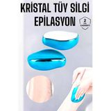 Mey İthalat® Epilasyon Aleti Bacaklar Kollar İçin Yıkanabilir Kristal Epilatör Tüy Silgi