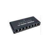 Mey İthalat Ethernet Splitter 1x7 Gigabit Ağ, 1000MBPS, RJ45,8 Port, Siyah, 14 cm x 6.2 cm - Çok Renkli