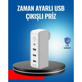 Mey Ithalat® Ev ve Ofis Için Zaman Kontrollü Çoklu Şarj Cihazı - Renkli