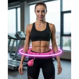 Mey İthalat® Evde Spor İçin Akıllı Hula Hoop Çemberi Bel İnceltici Mor