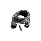 Mey İthalat Evden Elektrikli Araba Şarj Uzatma Kablosu TOPRAKLI%100 Bakır 3x2.5mm (Siyah, 20 Metre)