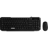 Mey İthalat Everest KM-515, Q Multimedya Ingilizce Klavye ve Mouse Set, Siyah