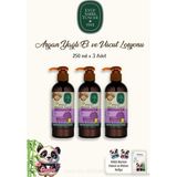 Mey İthalat Eyüp Sabri Tuncer 3 Adet Vücut Losyonu Argan 250 ml ve 60'LI%100 Pamuk Rosıe