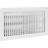 Mey İthalat Ez-Flo 61638 Çelik Kayıt Zemin Difüzörü, 6 Inç x 12 Inç, Beyaz