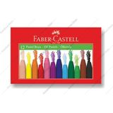 Mey İthalat Faber-Castell Pastel Boya, 12 Renk, Yumuşak ve Rahat Kullanım, Canlı Renkler, Kağıt ve Taş Üzeri Uygun
