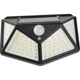 Mey İthalat Fenteer Solar Lamba 100 LED Pır Hareket Sensörlü Dış Duvar Lambası IP65 Bahçe Teras - 1 Adet