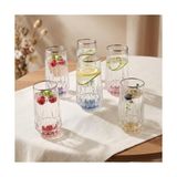 Mey İthalat Fiona Meşrubat Bardağı, Platin, 6'lı, 300 ml - Renkli