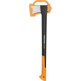 Mey İthalat Fiskars Balta 1,63 Kg, Saklama ve Taşıma Çantası Ile, Uzunluk: 71 Cm, Yapışmaz Kaplama, Çelik Bıçak/fiberglas Sap, Siyah/turuncu, X21–L, 1015642