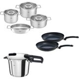 Mey İthalat Fissler Vitaquick Edition 6 Litre Düdüklü Tencere + Pure Collection Tencere ve Tava Seti