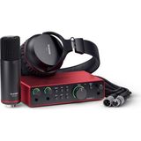 Mey İthalat Focusrite Scarlett 2i2 Studio Gen 4 Ses Kayıt Paketi: Şarkı Yazarları Için Kayıt, Yayın ve Podcasting Için Kondansatör Mikrofon ve Kulaklık, USB Audio Arayüzü
