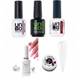 Mey İthalat Fontenay Kalıcı Oje Set 1, Top Coat, Base Coat, Primer 12ML, Blooming Jel 15ML, Hamur Jeli 15ML, Şeffaf
