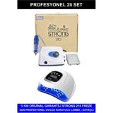 Mey İthalat Fontenay Protez Tırnak Kalıcı Oje Seti, Strong 210 Freze Makinesi, Uv LED Kurutucu, Beyaz