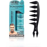 Mey İthalat Fontenay Saç Şekillendirici Pudra Toz Wax Mat Effect Mavı 20GR + Geniş Aralıklı Wax Tarağı 2'li Set