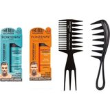 Mey İthalat Fontenay Saç Şekillendirici Pudra Toz Wax Mat Effect ve Ultra Strong + Şekil Tarak'ı X2 4'lü Set