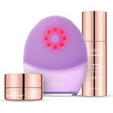 Mey İthalat Foreo Sıkı ve Temiz Paket - Luna 4 Plus Hassas Yüz Temizleme ve Masaj Aleti + Supercharged Serum 2.0, 30ML + Nemlendirici Gece Maskesi, 15 ml - Yakın Kızılötesi Işık Terapisi