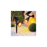 Mey İthalat Forlife AMBER18 LED Spot Güneş Enerjili Bahçe Aydınlatma Lambası, Fotoselli, Spike Aplik, 18W Su Geçirmez Dış Mekan Solar Lamba, Ağaç, Veranda, Garaj, Havuz, Duvar ve Zemin Montajına Uygundur 42 cm