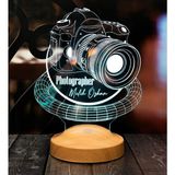 Mey İthalat Fotoğrafçıya Hediye Dslr Fotoğraf Makinesi Kişiye Özel 3D Halkalı LED Lamba