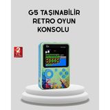 Mey Ithalat® G5 Taşınabilir Retro Game Box 500 Oyunlu Şarjlı Mini Oyun Konsolu