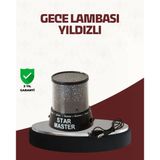 Mey İthalat® Galaxy Efektli Led Projektör Taşınabilir Yıldız Gece Lambası