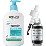 Mey İthalat Garnıer Aha+Bha Cilt Kusurları Karşıtı Serum%4 [niasinamid + Peelıng Etkili Aha+Bha] 30ML & Saf & Temiz Nemlendiren Temizleyici 250ML Cilt Bakım Seti