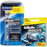 Mey İthalat Gillette Mach-3 Turbo 1up Tıraş Makinesi + 16 Başlık