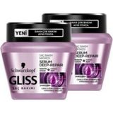 Mey İthalat Gliss Serum Deep Repair Saç Bakım Seti, 2 x 300 ml
