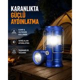 Mey Ithalat® Güneş Enerjisiyle Çalışan Kamp Feneri Hafif Portatif Uzun Ömürlü - Belirtilmemiş - 0 - Siyah